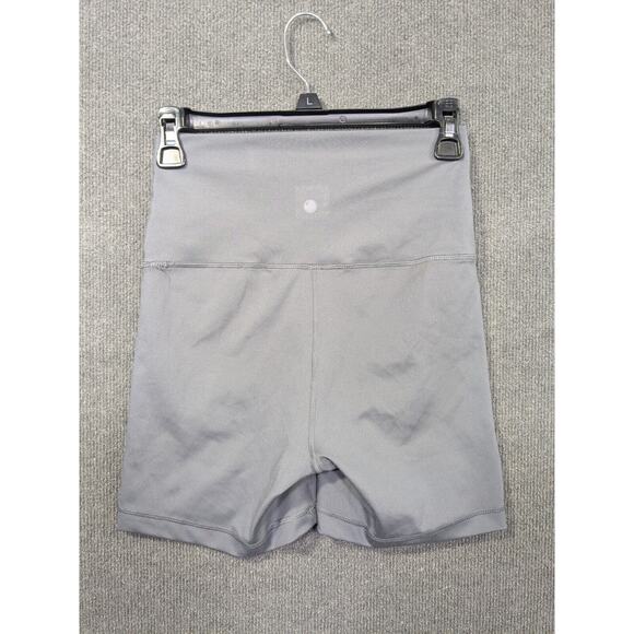 Yogalicious Lux Everyday 5" Biker Shorts Womens Medium Gray Stretch Pull On - Picture 6 of 10